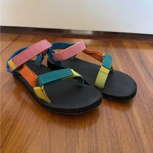 Teva Original Universal Sandal | 90s multicolor color block in women's size 10
